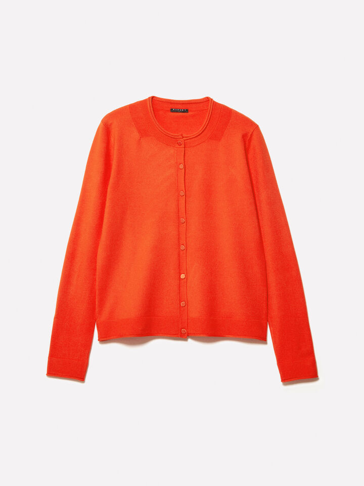 Cardigan regular fit in orange - cardigans für damen - Orange | Sisley image number 6
